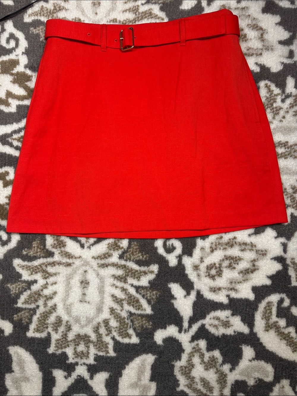 Express Red Belted Skirt - Size 4 - NWT